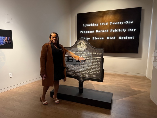 Vandalized Lynching Marker