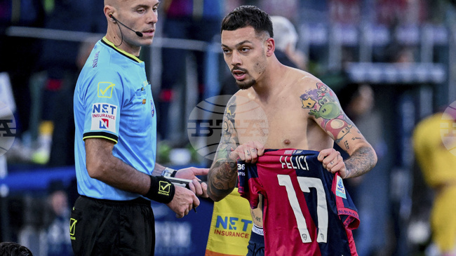 Каляри победи Рома в мач от италианското футболно първенство