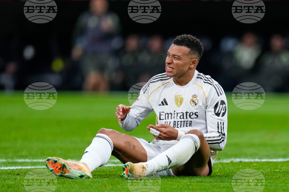 Голмайсторът на Реал Мадрид Килиан Мбапе не тренира с тима днес заради счупен пръст