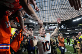 APTOPIX Broncos Raiders Football