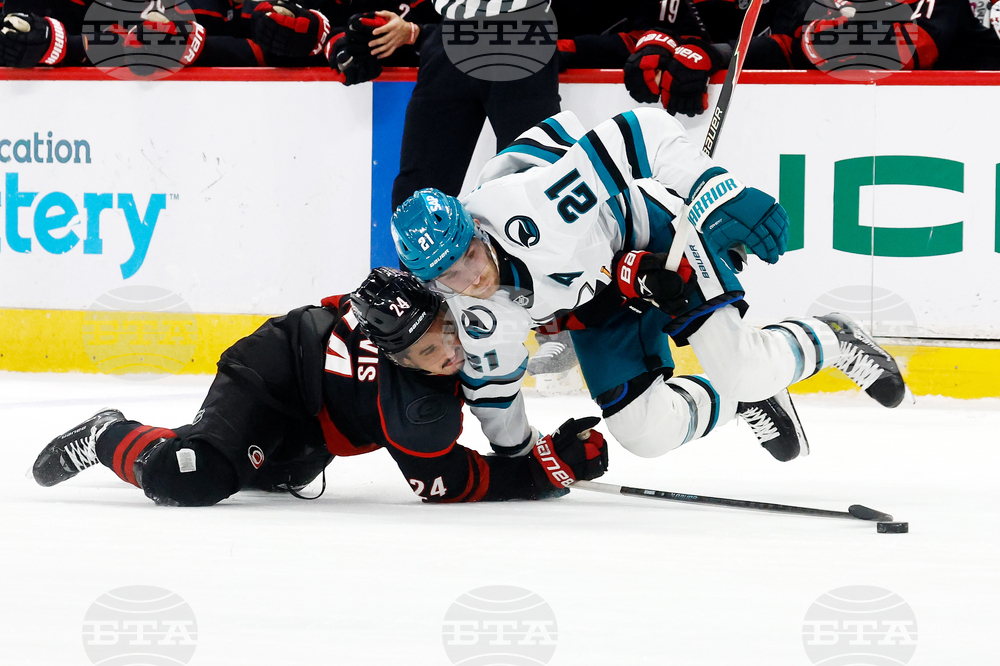 Sharks Hurricanes Hockey