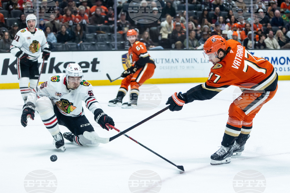 Blackhawks Ducks Hockey