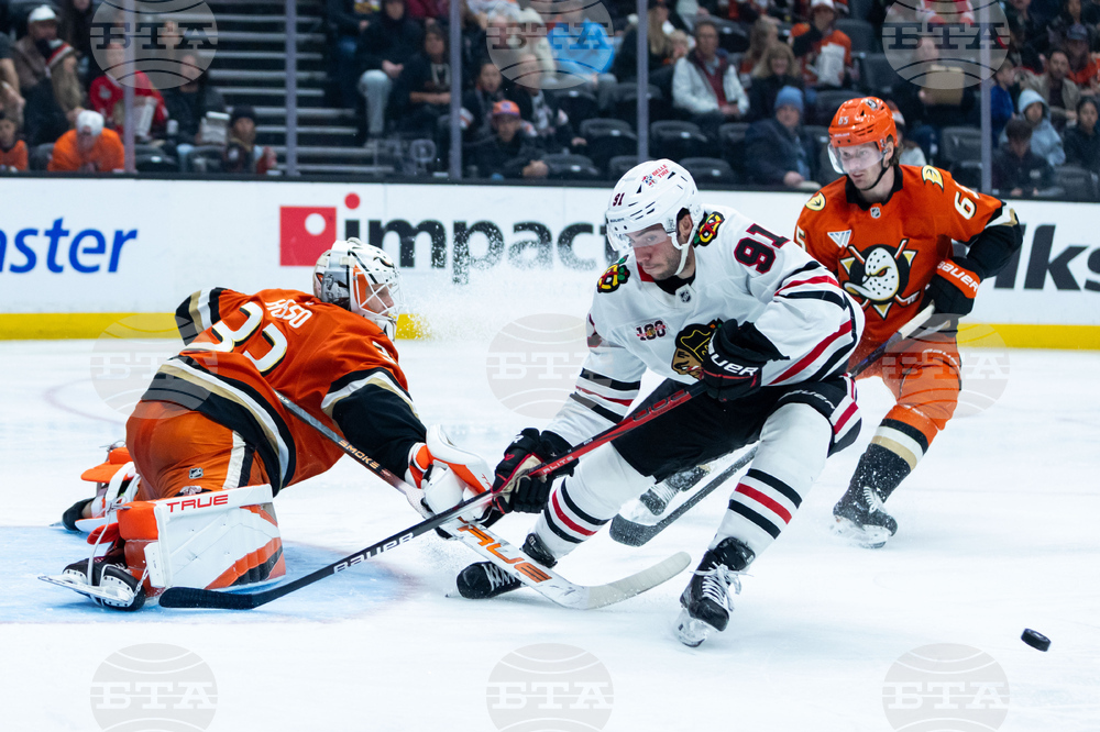 Blackhawks Ducks Hockey
