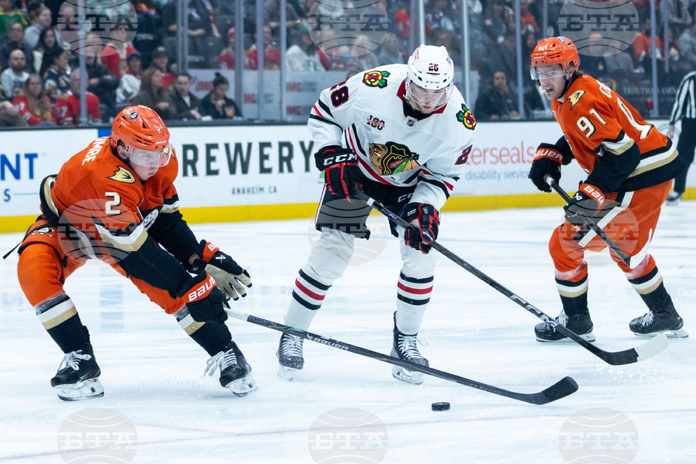 Blackhawks Ducks Hockey