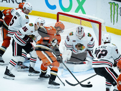 Blackhawks Ducks Hockey