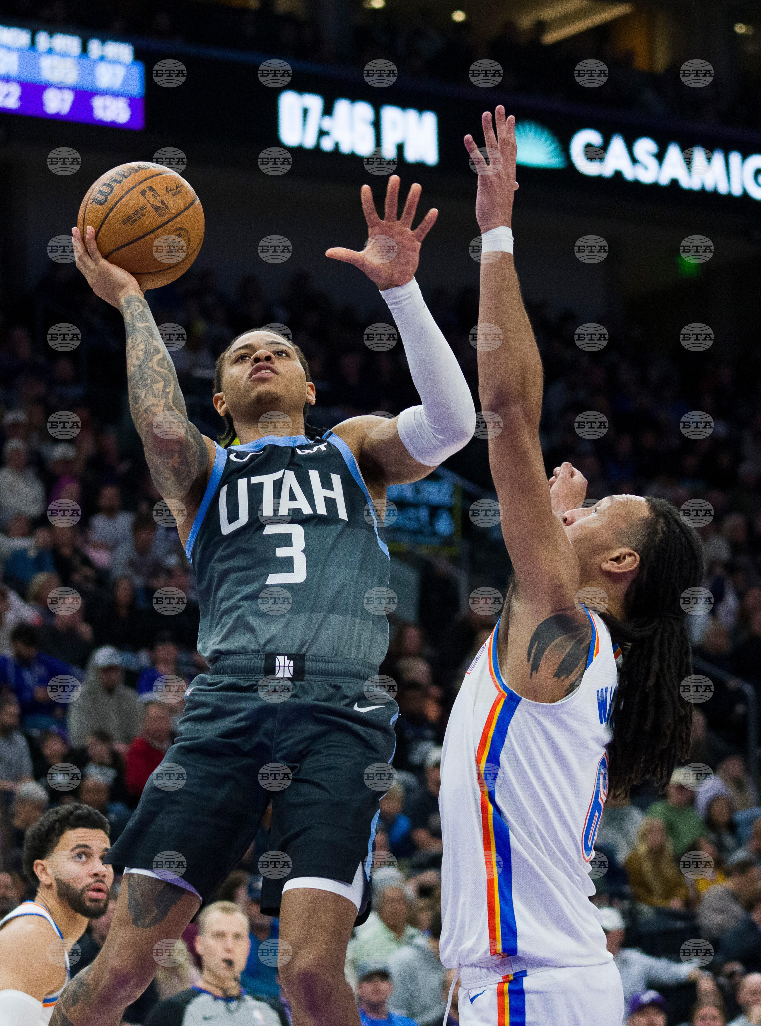 Thunder Jazz Basketball