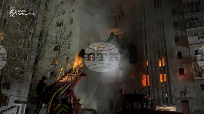 Руски атаки с дронове прекъснаха електрозахранването в украинския град Суми, съобщи областният управител