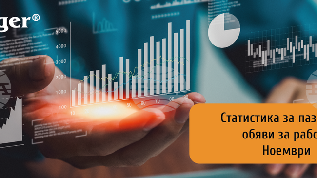 Обявите за работа в страната намаляват с 13 на сто през ноември на месечна база, сочи анализ