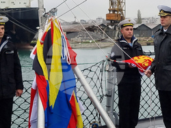 Варна - военен ритуал - кораб - флаг