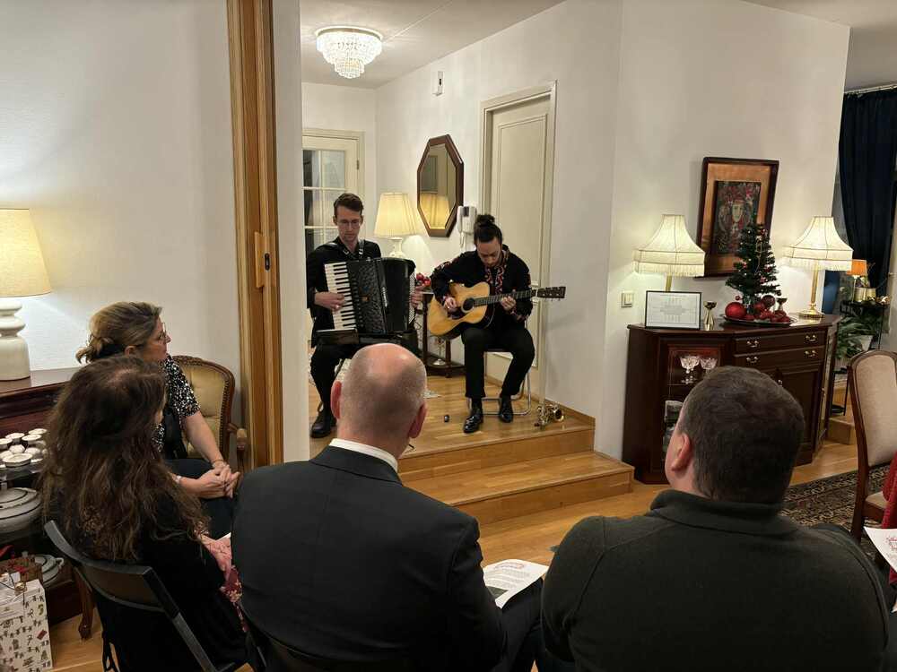 Камерен концерт на музикалната група „Техетраки“ се състоя в резиденцията на посланика на България в Осло