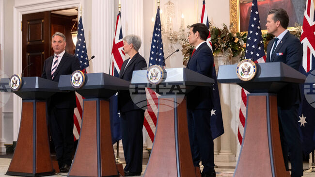 Държавният секретар и министърът на отбраната на САЩ разговарят с австралийските си колеги във Вашингтон; Китай е сред основните теми