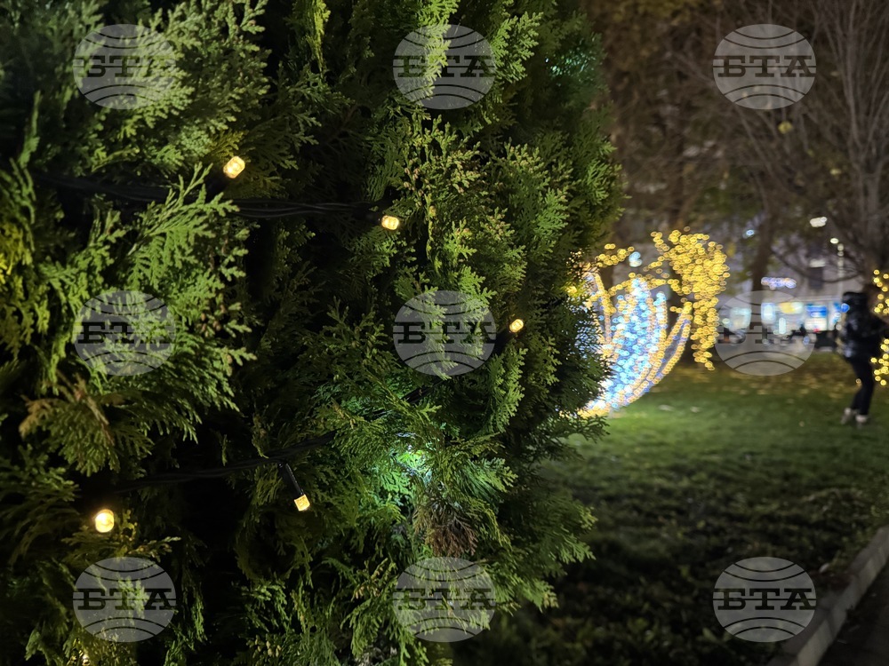 Казанлък - запалване на коледните светлини