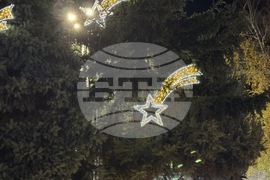 Казанлък - запалване на коледните светлини