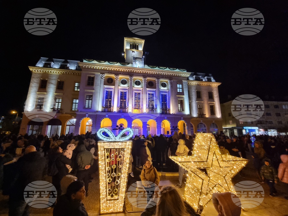 Сливен - елха - коледни светлини