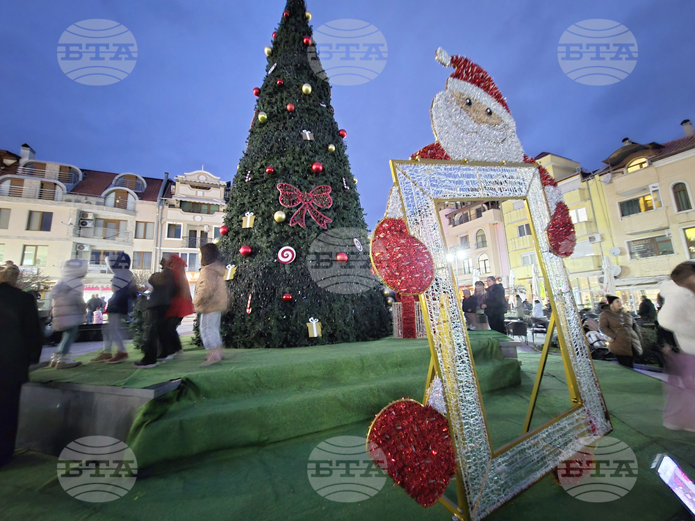 Петрич - коледна елха - запалване на светлините