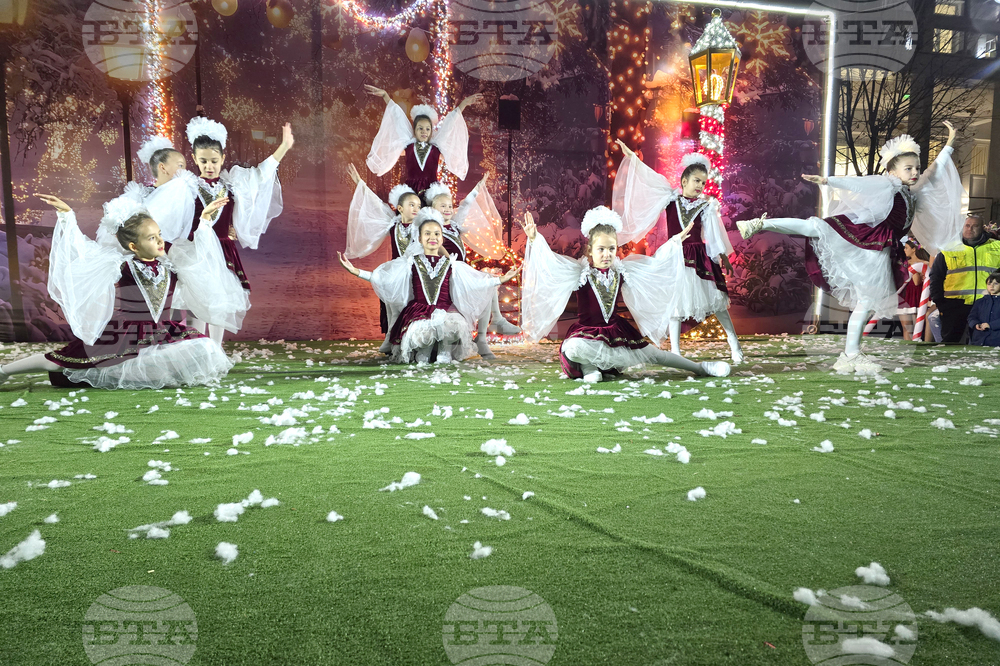 Петрич - коледна елха - запалване на светлините