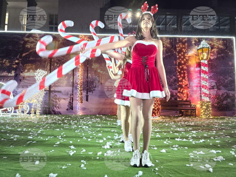 Петрич - коледна елха - запалване на светлините