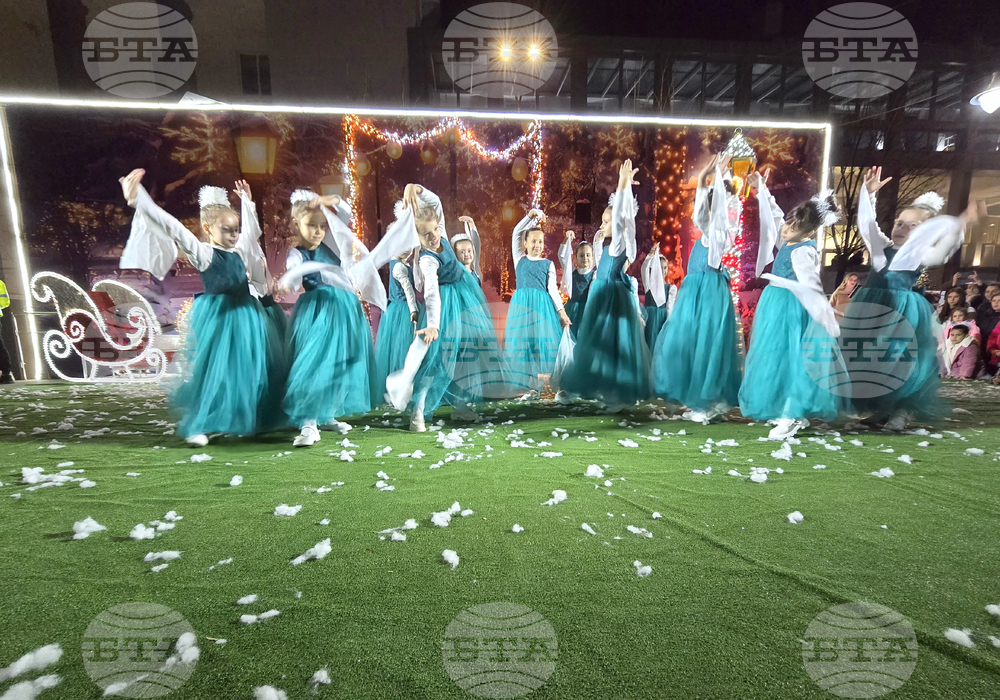 Петрич - коледна елха - запалване на светлините