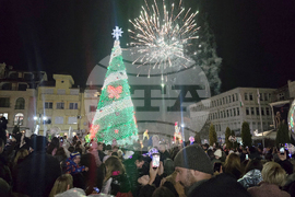 Петрич - коледна елха - запалване на светлините