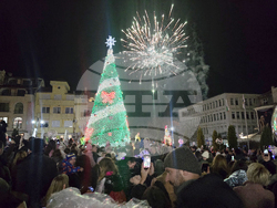 Петрич - коледна елха - запалване на светлините