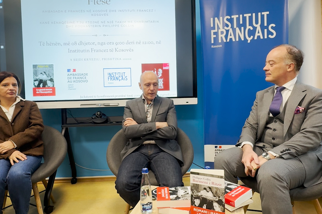 КосоваПрес: В Прищина беше представен романът „Барманът от Риц“ на Филип Колин 