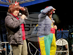 Разград - коледна елха - празнични светлини