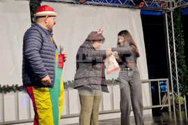 Разград - коледна елха - празнични светлини