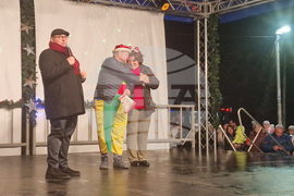 Разград - коледна елха - празнични светлини