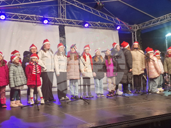 Разград - коледна елха - празнични светлини