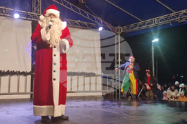 Разград - коледна елха - празнични светлини