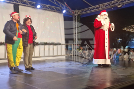 Разград - коледна елха - празнични светлини