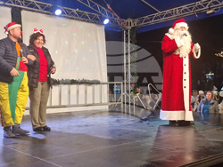 Разград - коледна елха - празнични светлини