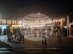 Разград - коледна елха - празнични светлини