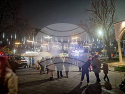 Разград - коледна елха - празнични светлини