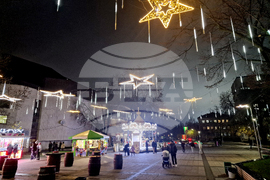 Разград - коледна елха - празнични светлини