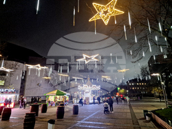 Разград - коледна елха - празнични светлини