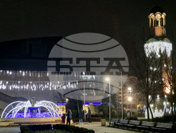 Разград - коледна елха - празнични светлини