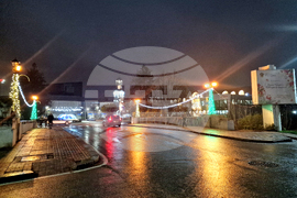 Разград - коледна елха - празнични светлини