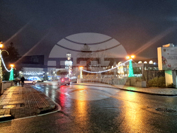 Разград - коледна елха - празнични светлини