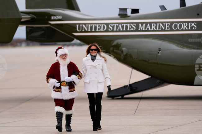 APTOPIX Melania Trump White House Holidays
