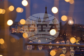 APTOPIX Russia Daily Life Holiday Lights