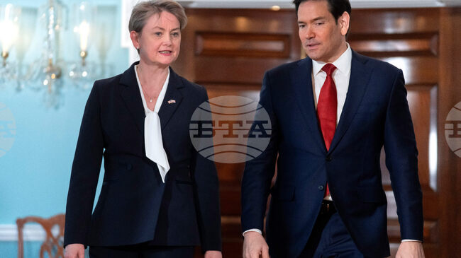 Британската външна министърка ще се срещне във Вашингтон с американския държавен секретар