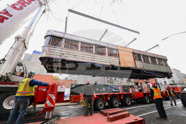 Iconic Diner Craned to New Home at Steiner Studios in Brooklyn