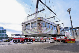Iconic Diner Craned to New Home at Steiner Studios in Brooklyn