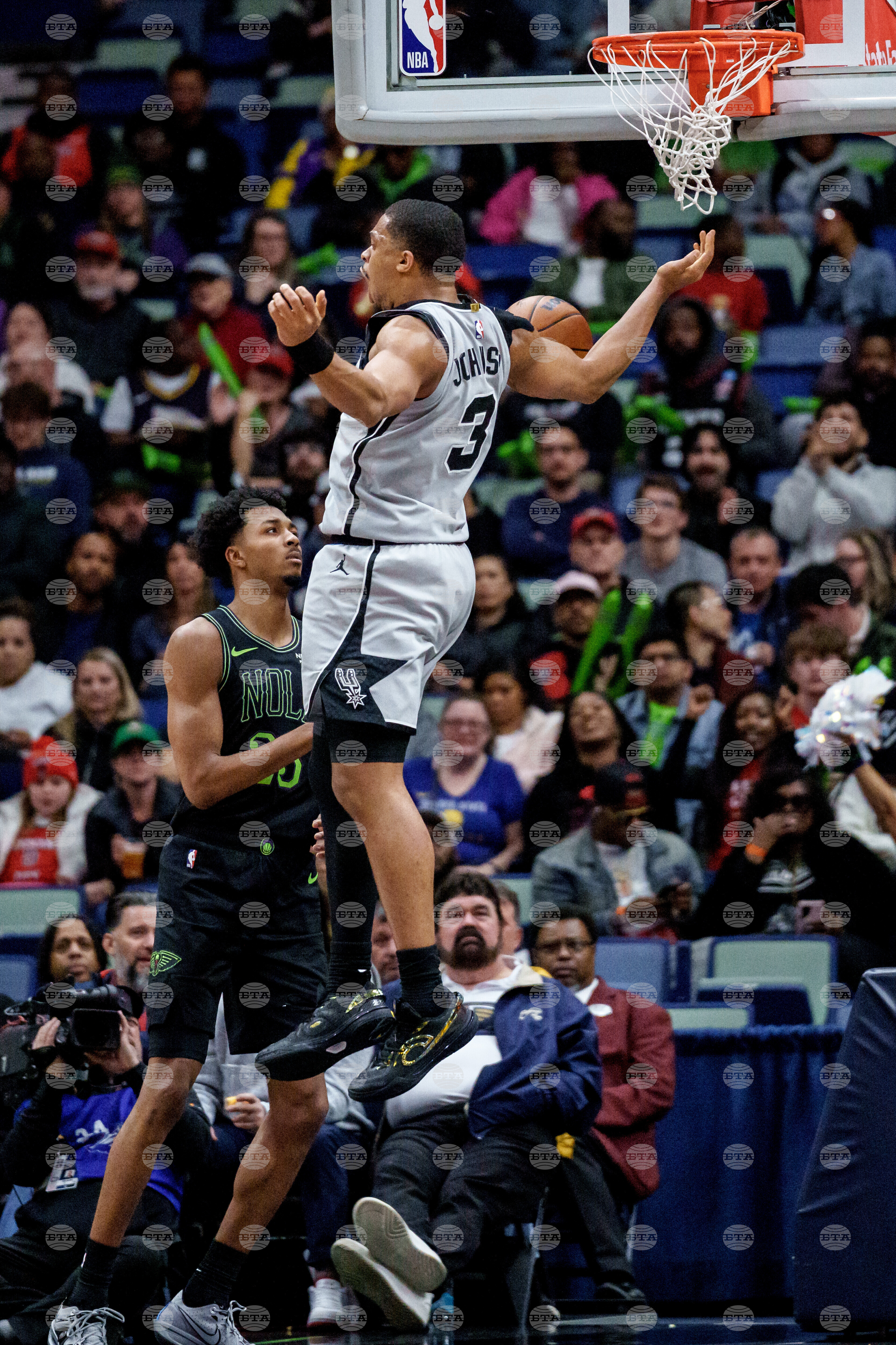 Spurs Pelicans Basketball