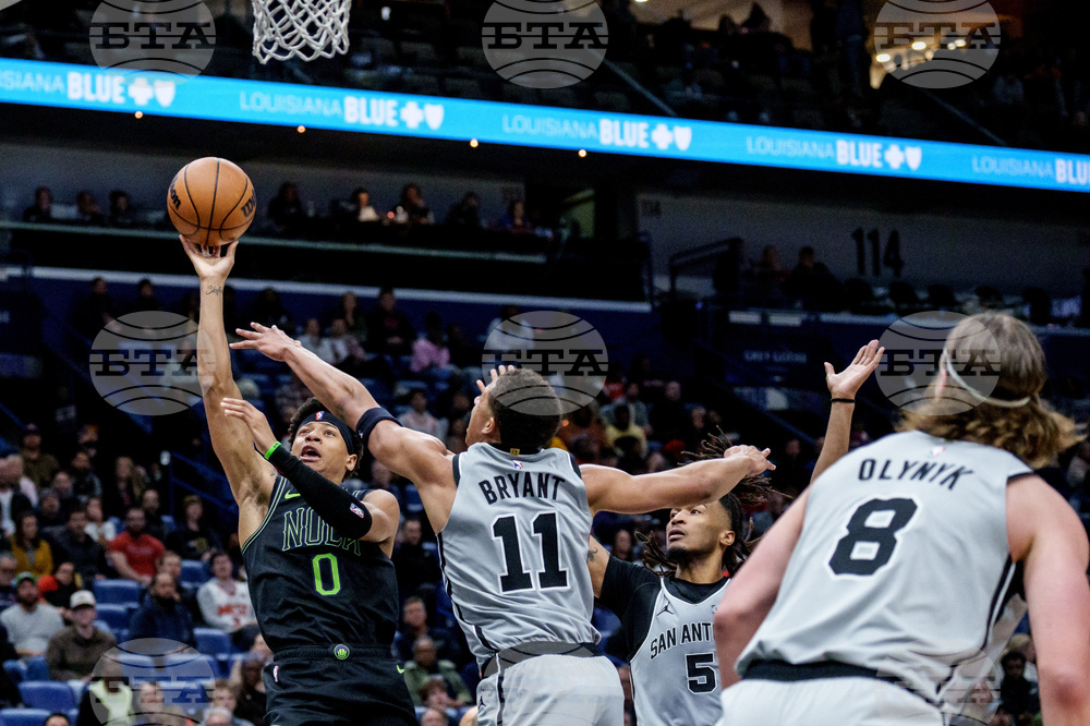 Spurs Pelicans Basketball