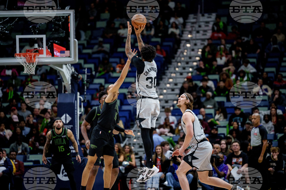 Spurs Pelicans Basketball