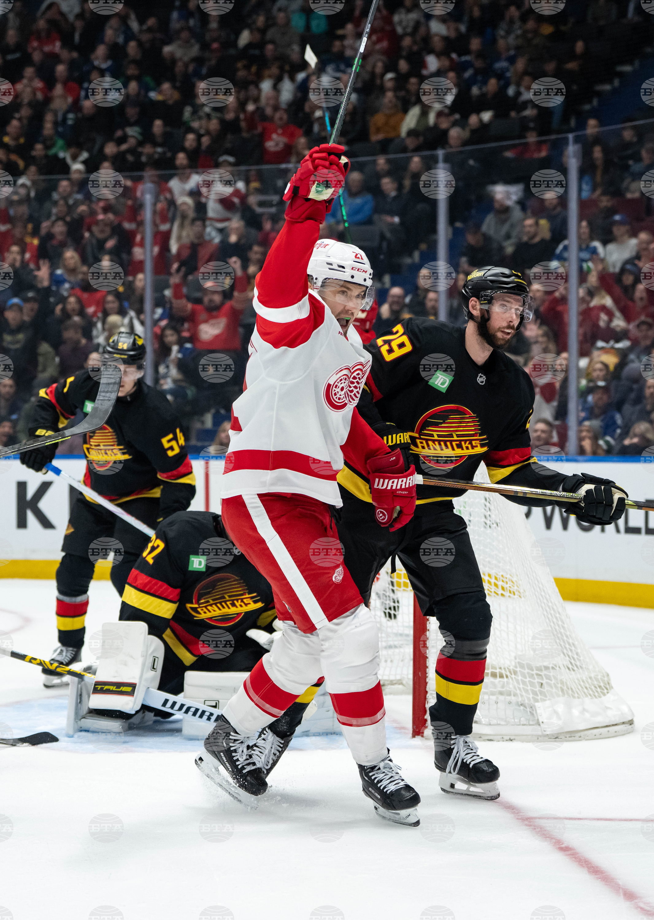 Red Wings Canucks Hockey