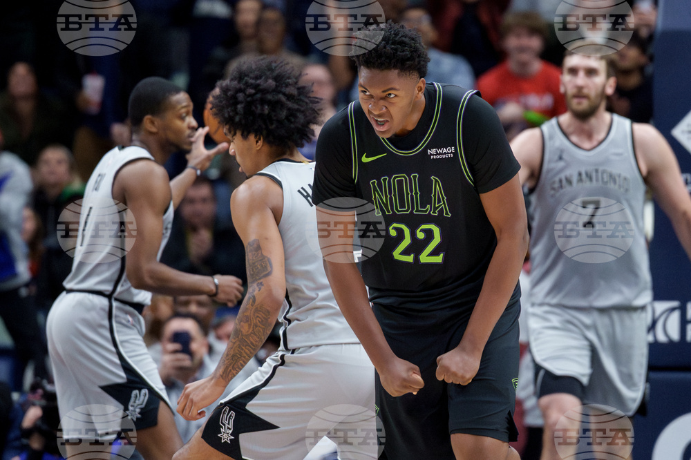 Spurs Pelicans Basketball