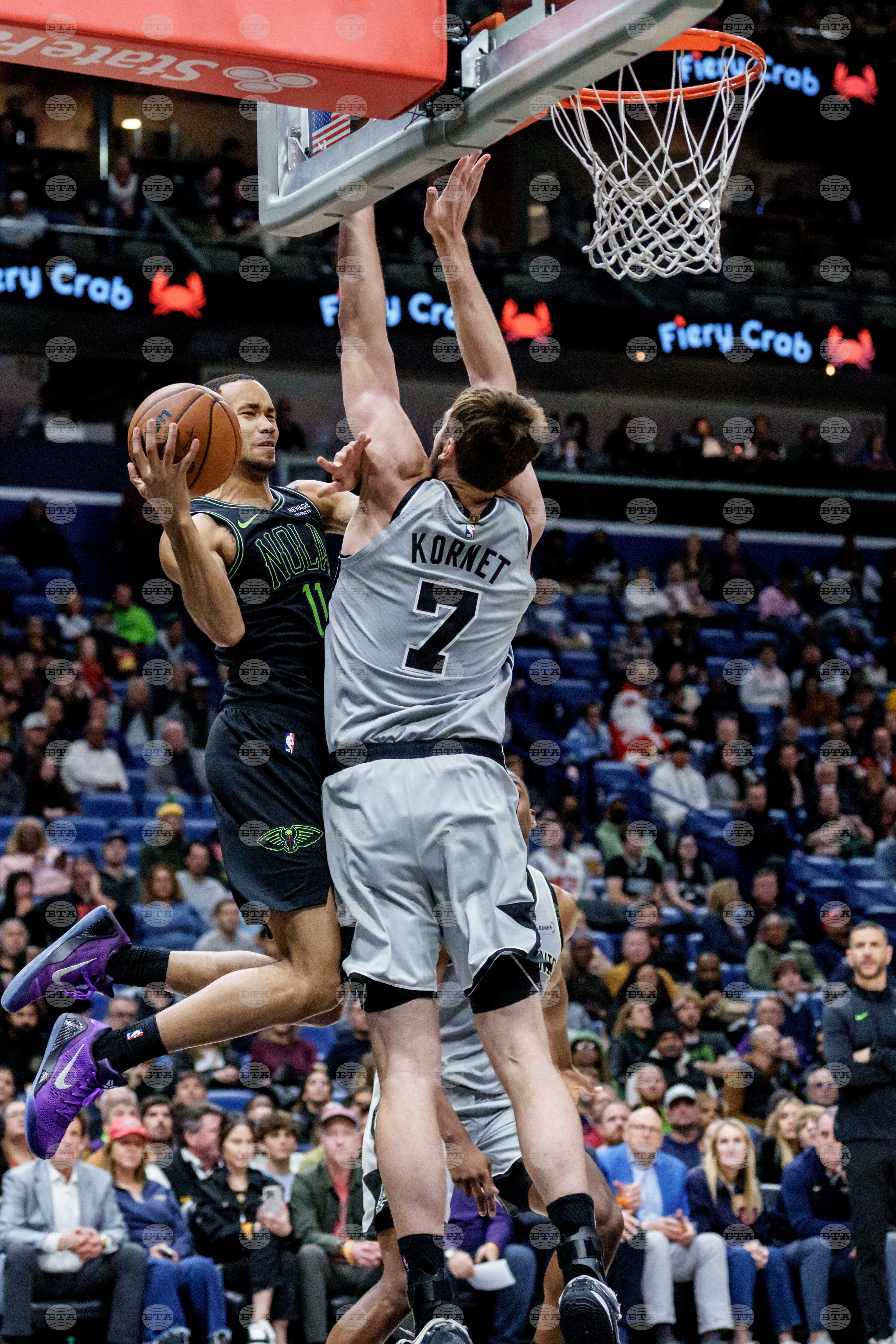 Spurs Pelicans Basketball